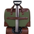 thumbnail image 7 of McKlein HARPSWELL, Dual Compartment Laptop Briefcase, Nano Tech-Light Nylon with Leather Trim, Green (18561), 7 of 7