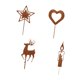 thumbnail image 2 of Estacas de jardín navideñas, letreros navideños para jardín, estatuas artísticas, micropaisaje decorativo Juego de 4 piezas estilo E, 2 of 9