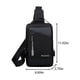 thumbnail image 3 of Mochila mensajera multipropósito con puerto USB • Correa ajustable en el hombro • Nailon impermeable • 28x17x7cm • Negro/azul/gris, 3 of 6