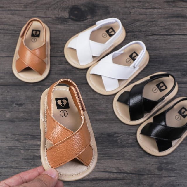 Walkers Bibicue Verano Bebé Niños Transpirable Antideslizante Zapatos Borla Diseño Sandalias Niño Suela Suave Primeros Caminantes 0-18 Meses