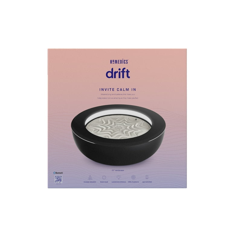 Homedics Drift Sandscape 21 inch, Magnetic Therapy, Black, ST-400