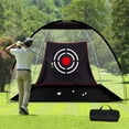 thumbnail image 4 of Gagalileo 12' x 7' Golf Practice Net with Large Impact Target, Portable Backyard Driving Range Hitting Net, Easy Setup Indoor Outdoor Training Aid with Carry Bag & Stakes, 4 of 10