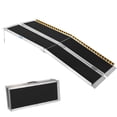 thumbnail image 1 of Portable Wheelchair Ramp, Non-Slip Aluminum Folding Handicap Ramp, Door Threshold Wheelchair Ramps with Reflective Strips for Car, Doorways, Curbs, Stairs, 1 of 8