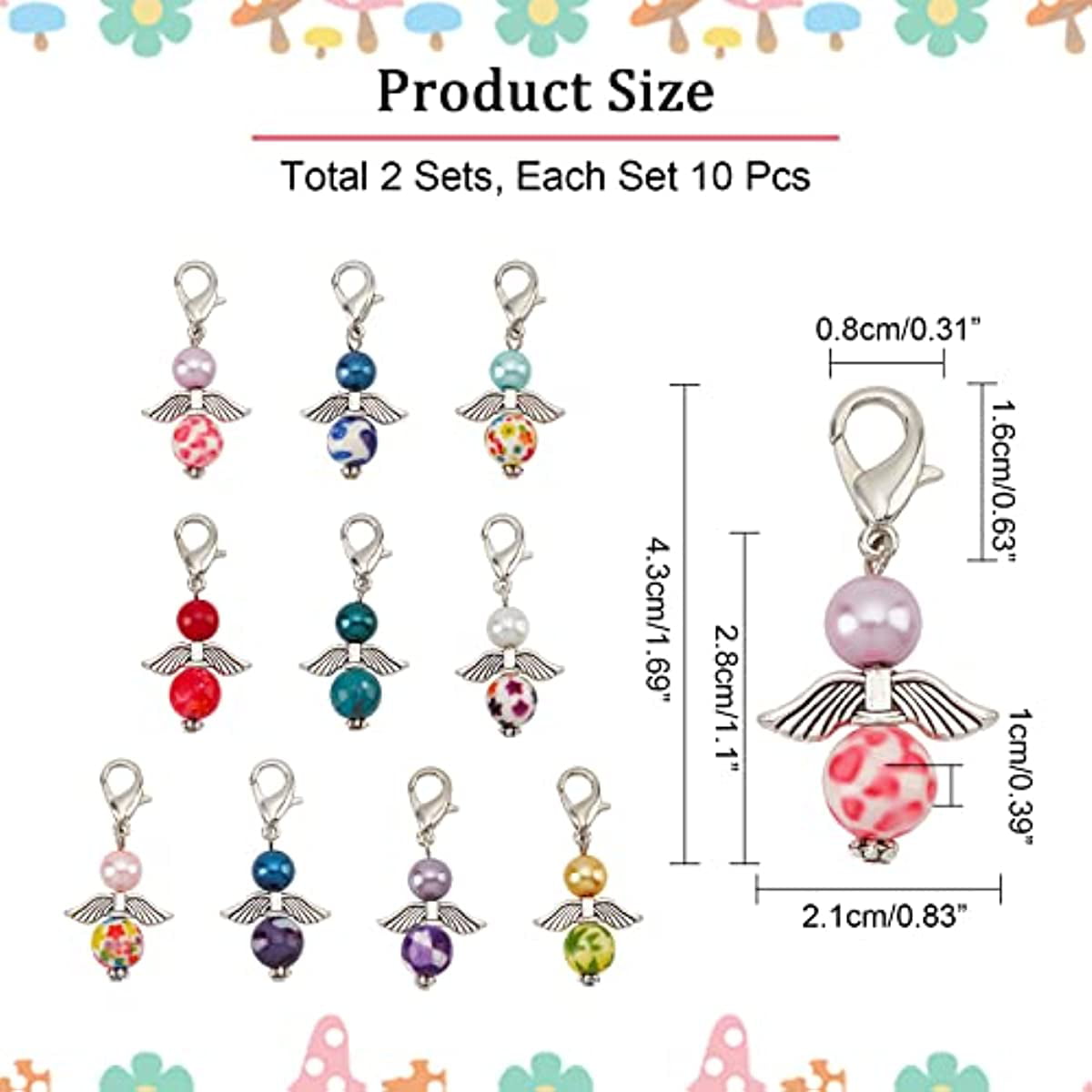 Beachcomber Stitch Markers Sets - each set includes 6 makers made