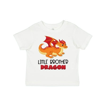 

Inktastic Little Brother Cute Red and Orange Dragon Gift Toddler Boy Girl T-Shirt