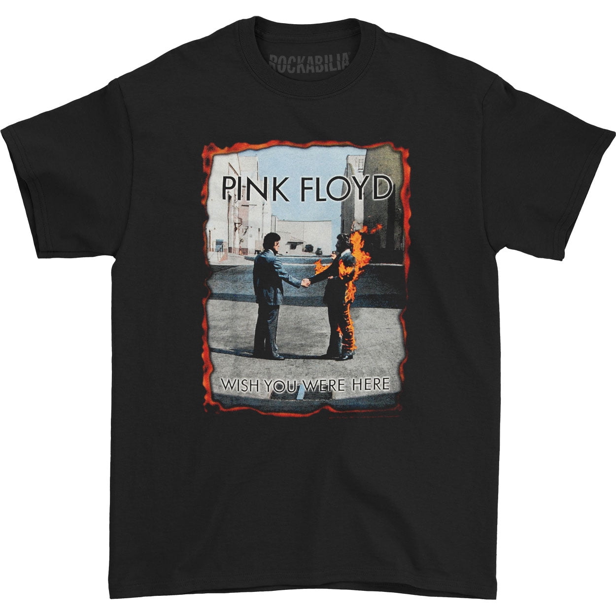 Impact Pink Floyd Men's Wish You Were Here (Burned) Tshirt Black Impact Pink Floyd Men's Wish You Were Here (Burned) Tshirt Black