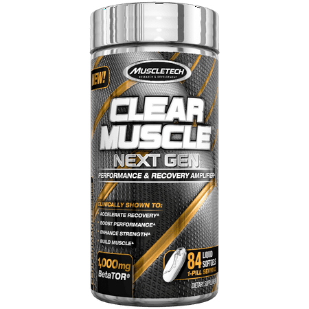 MuscleTech Clear Muscle Next Gen Post Workout Muscle Recovery Supplement, Accelerate Muscle Recovery & Reduce Muscle Breakdown, 84