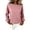 Pink, variant on Womens Oversized Crewneck Sweatshirt, Fleece Pullover Top with Cut Out Sleeve Design, Casual Loose Fit Spring Outfits for Lounge, Daily Wear and Street Style Black