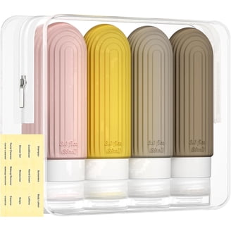 WNDR LN 3pc 3.4oz Magnetic Silicone Travel Beauty Bottle Set