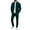 Green, variant on Men's Waffle Tracksuit 2 Piece Set Full Zip Casual Jackets and Pants 2 Piece Outfits Solid Athletic Jogging Suit Sets Gray