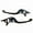 Black, variant on Motorcycle Brake Lever Clutch Lever Front Control Handle Brake Clutch Lever