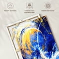 thumbnail image 6 of Elephant Stock Golden Blue Wall Art - Vertical Canvas Wall Art - Living Room Wall Decor - Abstract Canvas - Blue And Yellow Decor - 8" x 12", 6 of 8
