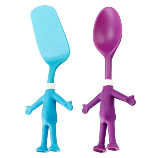 Los utensilios de cocina formados humanos fijaron 2 pedazos con la manija cómoda del apretón, lavavajillas fáciles de limpiar