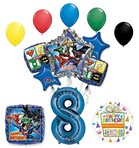 Superhero Justice League Invitations W/Envelopes Birthday Party Supplies 