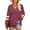 Wine, variant on Womens Plus Size Tops V Neck T Shirt Color Block Long Sleeve Casual Tunic Tops Tech Pack Long Sleeve Spandex Top Long Women T Shirt Shirks for Women T Shirts Long Sleeve Women Long Sleeve T Shirt
