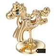 thumbnail image 2 of Matashi 24K Gold Plated Crystal Studded Cartoon Horse Ornament Figurine, 2 of 8