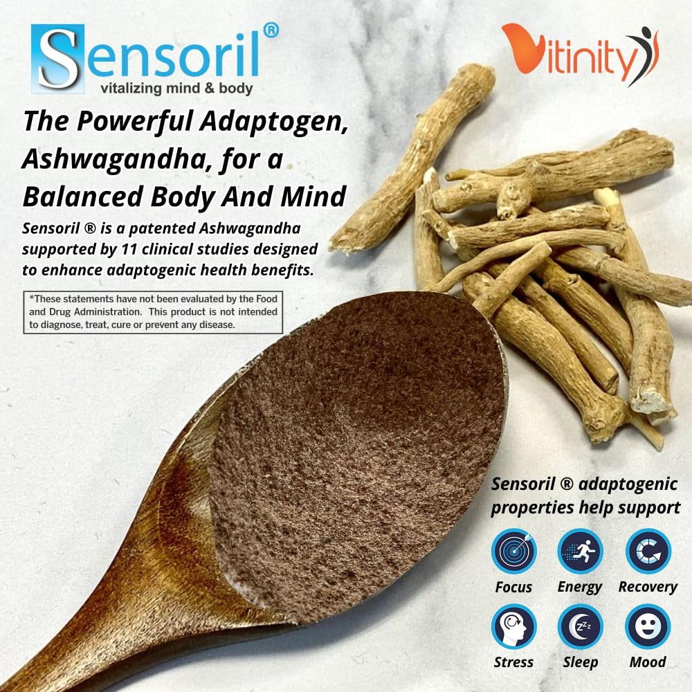 VITINITY SUPER FOOD COLLAGEN ( MULTI BLEND) POWDER WITH CLINICALLY PROVEN SENSORIL® (ASHWAGANDHA) FOR ADULTS (30 DAY SUPPLY)