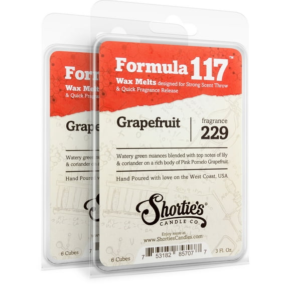 Grapefruit Wax Melts Multi Pack - Highly Scented   Essential & Natural Oils - Shortie's Candle Company