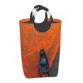 thumbnail image 2 of Bingfone Orange Net Fishing Boat Laundry Hamper,Large Canvas Fabric Lightweight Storage Basket Toy Organizer Dirty Clothes Collapsible, 2 of 6