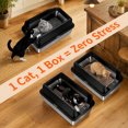 thumbnail image 6 of Black-2Pack XL Stainless Steel Cat Litter Box with High Sides, 6 of 9
