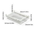 thumbnail image 4 of Huayishang Storage Box Refrigerator Egg Storage Box Drawer Type Crisper Storage Pull Out Kitchen Storage Artifact Organizer Box, Kitchen Essentials Clearance Sale Clear, 4 of 8