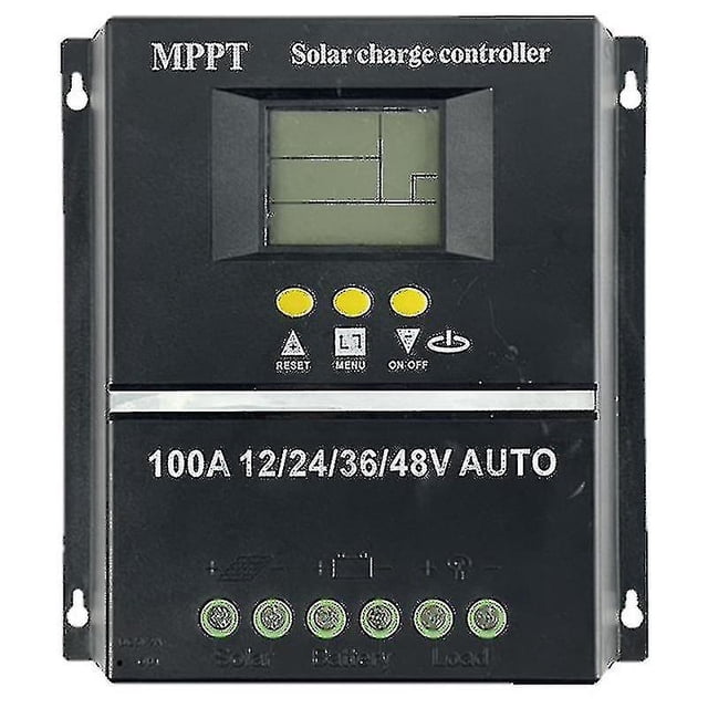 Pwm 100a 12v 24v 36v 48v Controlador de carga de panel solar automático Cargador de batería solar fotovoltaico con pantalla LCD Mppt