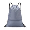 thumbnail image 1 of Mochila con cordón Mochila de gimnasio Gran capacidad para viajes Playa (Gris S), 1 of 8