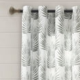 thumbnail image 2 of Lush Decor Palm Lane Window Curtain Panels Gray 52X84 Set, 2 of 9