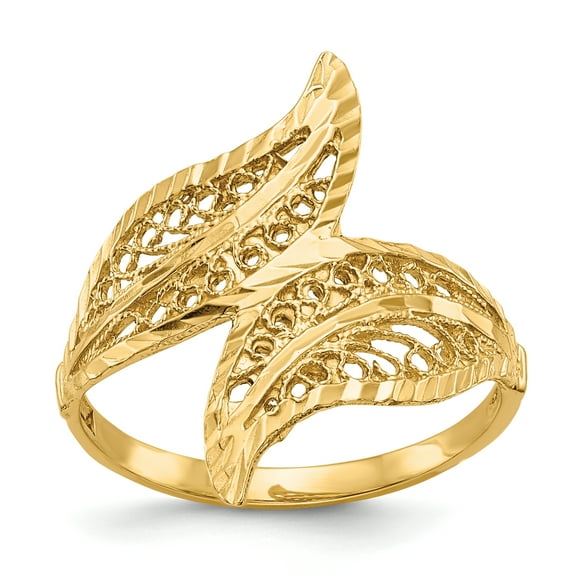 14K Yellow Gold Filigree Ring