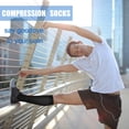 thumbnail image 5 of 8 Pairs Athletic Compression Calf Socks for Men & Women - 15-20mmHg Knee-High,Running,Travel & Daily Wear, 5 of 6