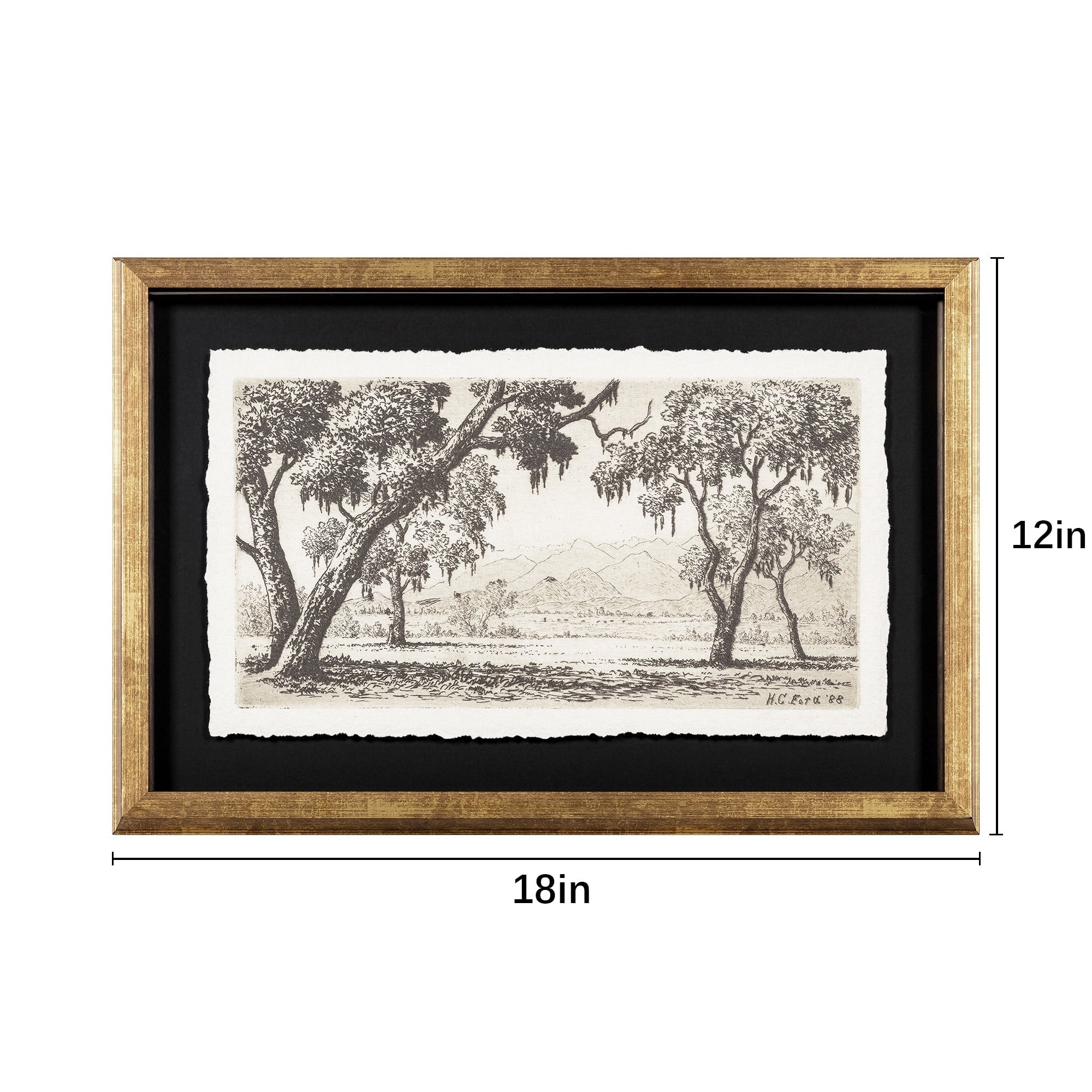 My Texas House California Landscape 18x12 Framed Wall Art
