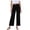 Black, variant on Miluxas Women's High Waisted Wide Leg Cropped Jeans Casual Streety Denim Pants with Pockets White
