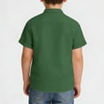 thumbnail image 4 of Camisa de Cuello Redondo de Manga Corta para Niños en Algodón, 4 of 9