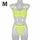 thumbnail image 1 of Encaje sexy conjunto de ropa interior sujetador ropa interior regalo para mujer, verde fluorescente, M 2 piezas seitruly XX000054-28, 1 of 7