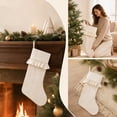 thumbnail image 6 of Large Christmas Stocking Non-Woven Hanging Decoration Gift Pouch for Fireplace Mantel Tree Wall Holiday Home Ornament, 6 of 7
