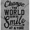 thumbnail image 2 of One Smile At A Time Optimistic Women's Long Sleeve T Shirt Brisco Brands L, 2 of 6