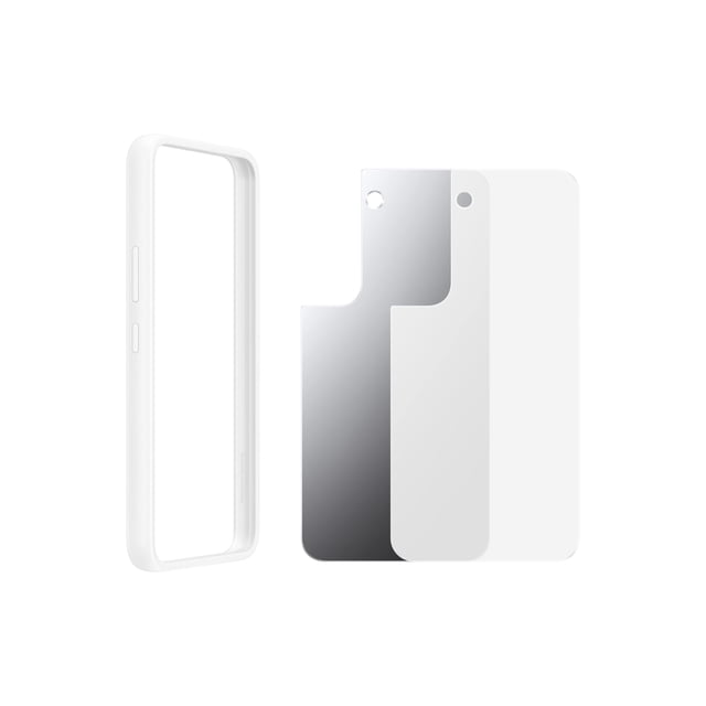 Funda para Samsung Galaxy S22 blanca, marco delgado