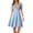 D-Blue, variant on Women Dresses Round Neck Sleeveless Ladies' Summer Stage Performance Dress Strap Dress Slim And A Line Dress. Trend Streetwear Blue S