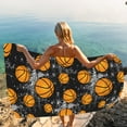 thumbnail image 6 of Qepwscx Beach Towel Oversized,Super Absorbent Sand Free Thick Microfiber Beach Towel,Cute Basketball Printing Beach Towels for Travel Swimming Pool 30x60 Inch, 6 of 8