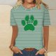 thumbnail image 2 of Camisetas Casuales de Mujer Nueva Moda Impresa Cuello Tripulado Manga Corta, Top Ligero para Diario Y Fiesta, 2 of 4