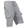 thumbnail image 2 of Mens Pro Club Cargo Sweat Shorts Heavy Weight Fleece Shorts S-5XL, 2 of 3