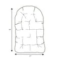 thumbnail image 4 of Sorra Home  Indoor Textured Egg Chair Cushion (Cushion Only) - 44 in x 27 in x 4 in Angel Khaki, 4 of 5