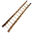 thumbnail image 1 of WRITWAA 1PC Ladder Ornament for Mini Garden Decoration Light Brown Bamboo, 1 of 8