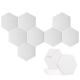 thumbnail image 2 of Paneles acústicos hexagonales autoadhesivos (paquete de 16), absorbentes de sonido para estudios de grabación y oficinas, color blanco., 2 of 6