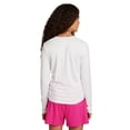 thumbnail image 2 of Reebok Girl's Legacy Performance Long Sleeve Side Ruched Top, Sizes 4-18, 2 of 6