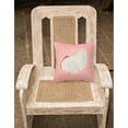 thumbnail image 2 of Pink Check Themed Fabric Decorative Pillow, 2 of 2