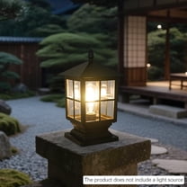 Post Light, Aluminum Alloy Post Light, Outdoor Post Lantern Landscape Post Lamp for Bedrooms, Living Rooms, Cafes, Stores, Garden