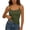 #A- Army Green, variant on PFRNLF Tank Tops for Women with Built in Bra Summer Adjustable Spaghetti Straps Ribbed Knit Camisole