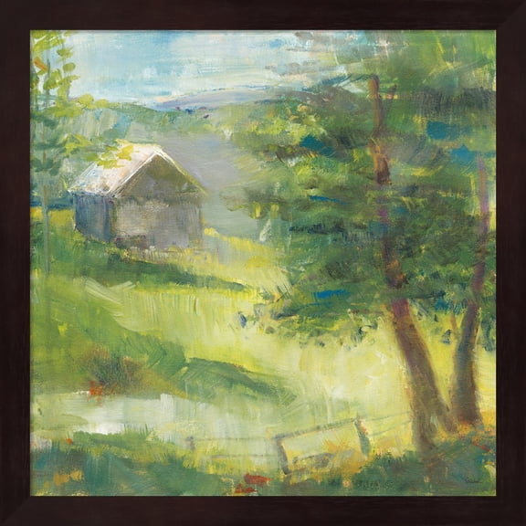 Gray Barn by Sue Schlabach, Framed Wall Art, 13.25W x 13.25H
