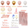 thumbnail image 3 of Decoraciones de fiesta Amandir, oro rosa, cumpleaños, para mujeres y niñas, 3 of 7
